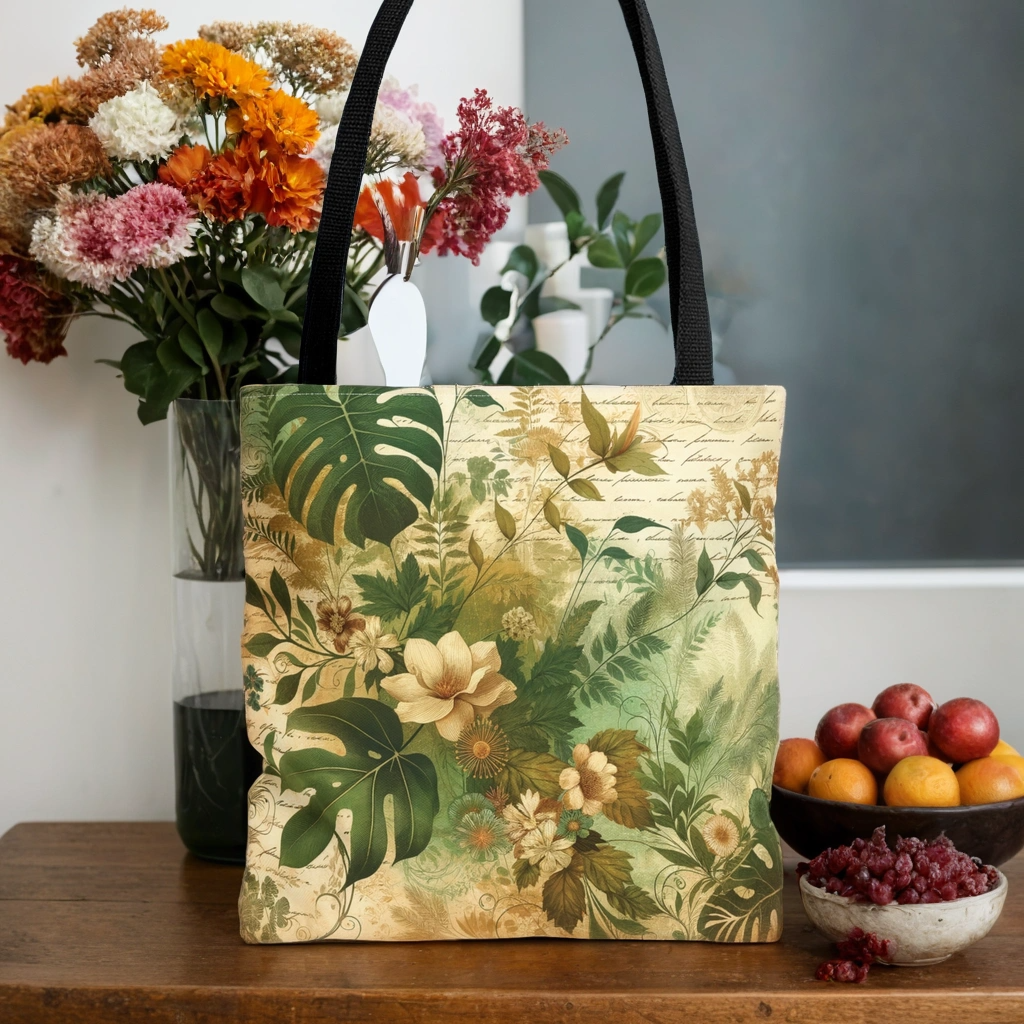 Monstera Majesty Tote Bag, Tropical Tote, Stylish Shopping Bag, Boho Chic Handbag, Art Design Purse, Unique Gift for Her, Fashion Accessory