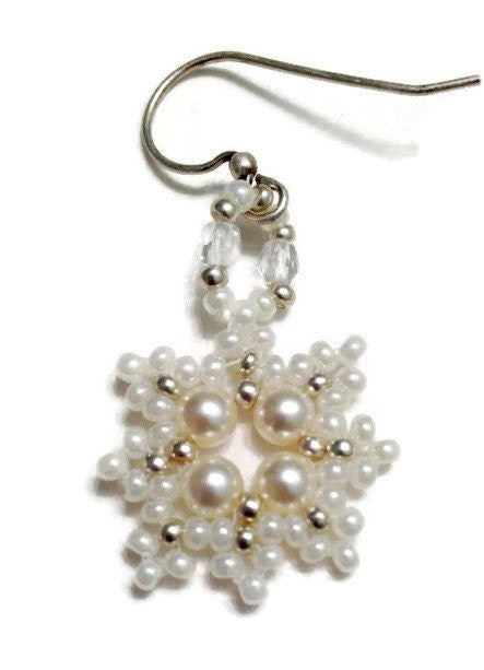 Bridal Necklace Set, Pearl Cross Necklace Set, Bridal Jewelry, Bride Necklace, HandBeaded Necklace, Pearl Necklace, Christian Jewelry