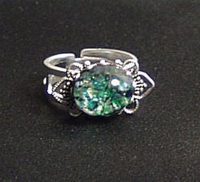 Green Dragon's Breath Opal Ring