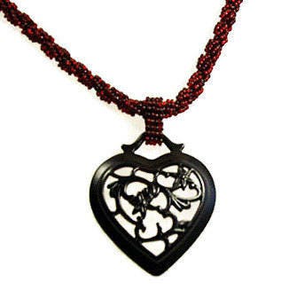 Pendant Black Heart, Filigree Heart Pendant, Valentines Day Necklace, Heart Necklace, Gothic Jewelry, Metal Necklace, Filigree Pendant