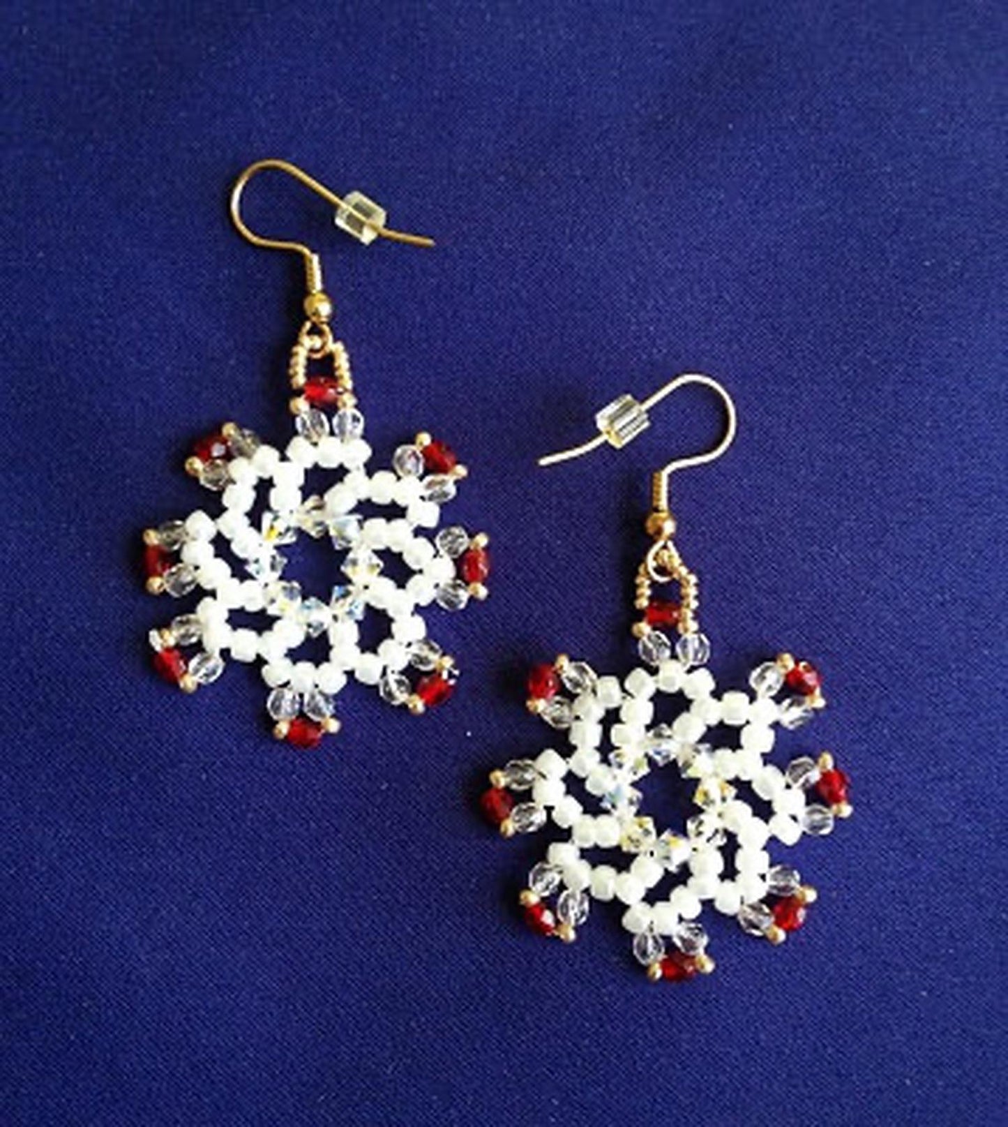Snowflake Earrings, Christmas Jewelry, Crystal Earrings, Christmas Earrings, Snowflake Earrings, Xmas Earrings, Holiday Jewelry