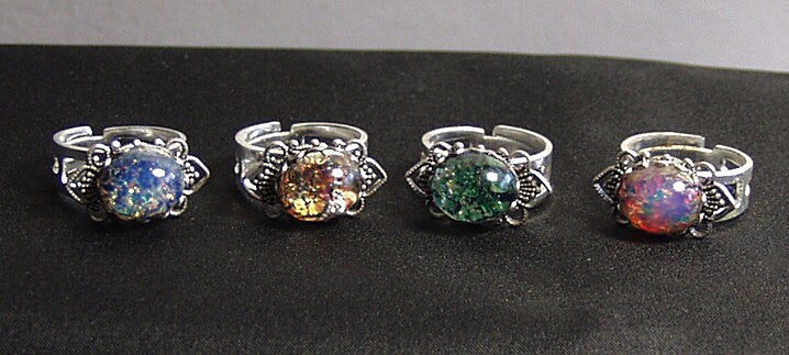Blue Dragons Breath Opal Ring , Blue Opal Ring , Teen Jewelry , Filigree Ring , Filigree Jewelry, SP Opal Ring, Statement Ring