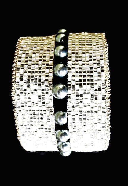 Bead Lace Bracelet, Bridal Jewelry, Lace Jewelry, Bridal Bracelet, Beaded Cuff Bracelet, Bridal Jewelry, Wedding Jewelry, White Bracelet