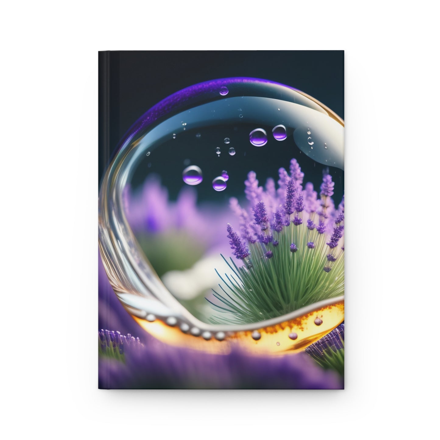 Lavender Bubble Hardcover Journal, Nature Inspired Journal, Gift for Writers, Floral Notebook, Mindfulness Journal, Art Journal