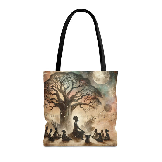 Baobab Tree Tote Bag, Stylish Shopping Bag, Boho Chic Handbag, Art Design Purse, Gift for Her, Fashion Accessory, Kwanzaa Gifts