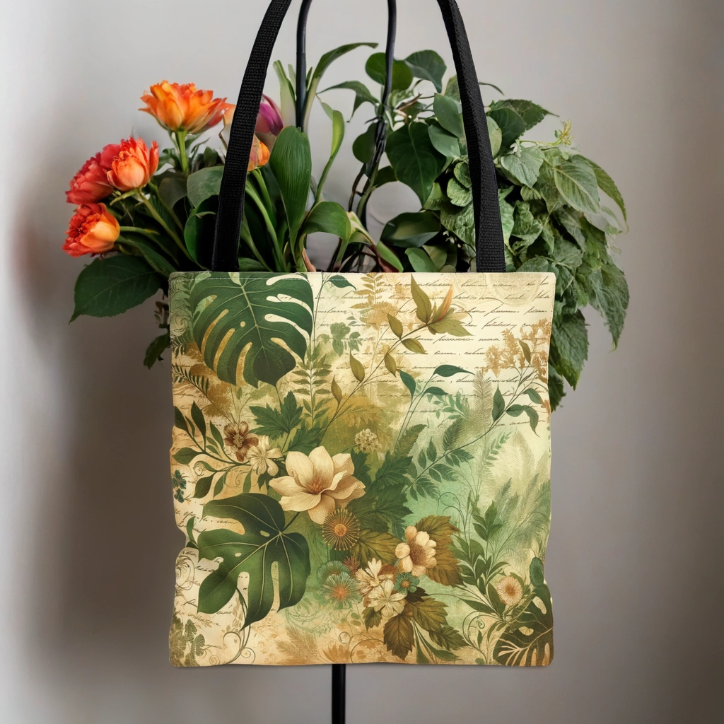Monstera Majesty Tote Bag, Tropical Tote, Stylish Shopping Bag, Boho Chic Handbag, Art Design Purse, Unique Gift for Her, Fashion Accessory