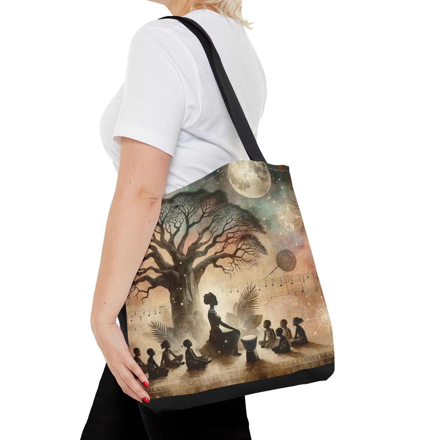 Baobab Tree Tote Bag, Stylish Shopping Bag, Boho Chic Handbag, Art Design Purse, Gift for Her, Fashion Accessory, Kwanzaa Gifts