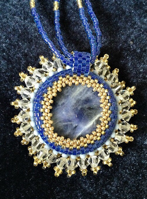 Sodalite Necklace, Blue Sodalite Necklace, Blue Gemstone Necklace, Boho Necklace, Sodalite Jewelry, Gemstone Necklace, Statement Necklace