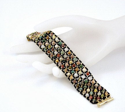 Jasper Gemstone Bracelet, Jasper Beaded Cuff, Jasper  Bracelet, Jasper Jewelry, Jasper Bead Bracelet, Gemstone Jewelry, Gemstone Cuff