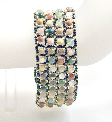 Jasper Gemstone Bracelet, Jasper Beaded Cuff, Jasper  Bracelet, Jasper Jewelry, Jasper Bead Bracelet, Gemstone Jewelry, Gemstone Cuff