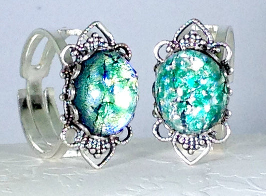 Green Dragon's Breath Opal Ring