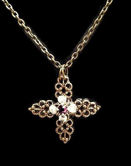 Filigree Cross Necklace, Christian Jewelry, Religious Jewelry, Faith Jewelry, Pendant Necklace, Teen Jewelry, Jewelry Necklace,