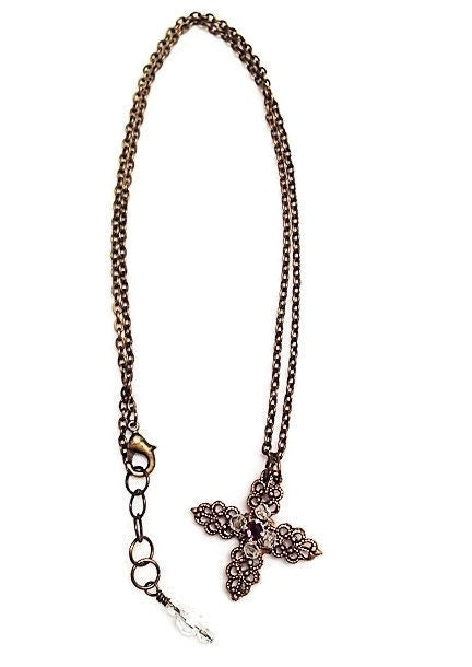 Filigree Cross Necklace, Christian Jewelry, Religious Jewelry, Faith Jewelry, Pendant Necklace, Teen Jewelry, Jewelry Necklace,